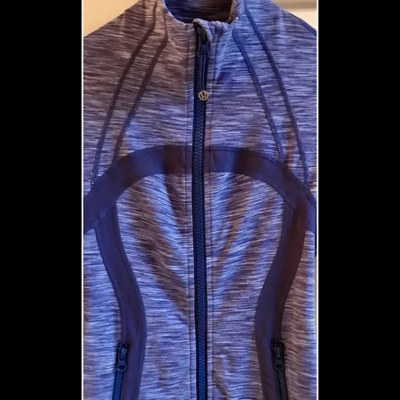 🍒 LULULEMON DEFINE Jacket SPACE DYE Royalty Blue sz 2 Wee Hero - Picture 2 of 3